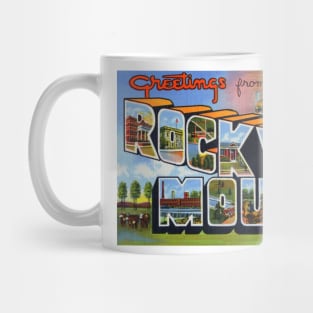 Greetings from Rocky Mount, North Carolina - Vintage Large Letter Postcard Mug